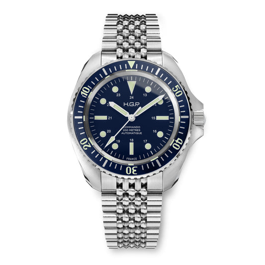 Diver 200M Automatic Commando Bracelet Diving Watch - Blue