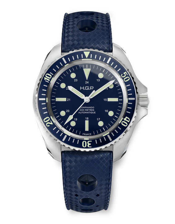 Montre de plongée Diver 200M Automatique Commando - Bleue