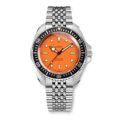 Montre bracelet de plongée Diver 200M Mecaquartz - Orange