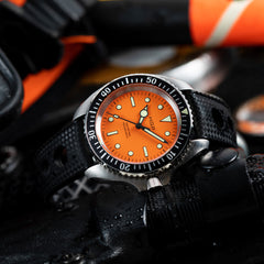 Diver 200M Mecaquartz Diving Watch - Orange