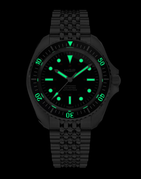 Montre bracelet de plongée Diver 200M Automatique Commando