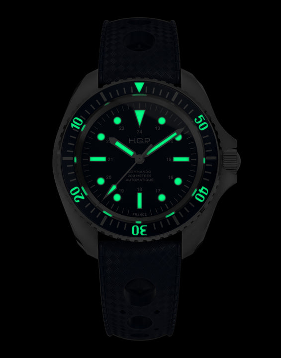 Montre de plongée Diver 200M Automatique Commando - Bleue